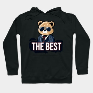 The best, Cool Bear with Sunglasses Hoodie